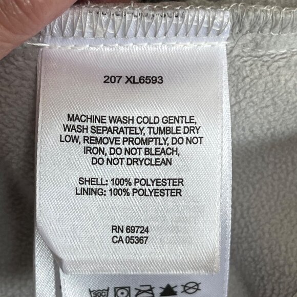 Columbia Herald Square Womens XL White Full-Zip Jacket Lightweight Fleece - Picture 8 of 9